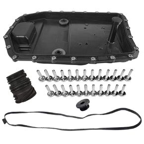 Bapmic 24152333907 6HP19 Transmission Oil Pan w/Gasket & Bolts Kit Replacement for BMW E60 E71 E82 E88 E89