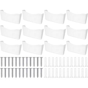 Colarr 12 Pcs Expandable Pocket Wall File Set Plastic Wall Mountable Space Saving Files Office Wall Organizer Wall Mount File Holder Wall Hanging File Organizer for Mail Letter Magazine (Black)
