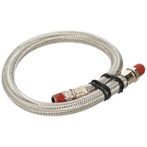 Viair 92804 18" Stainless Steel Braided Leader Hose without Check Valve