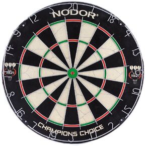 Nodor Champion's Choice Practice Self-Adhesive Bristle Dartboard - Used by Pro Dart Throwers to Enhance Their Skills, Black in Kuwait