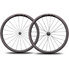 ICAN Alpha 40/50/55 Pro 1421g/1502g/1521g Carbon Road Bike Wheelset 700C Rim Brake Clincher Tubeless Ready