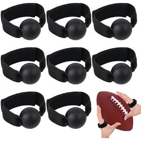 8PCS Football Catching Trainer Band, Catch Football Receiving Training Volleyball Strap Football Training Equipment for Football Training Aids, Black