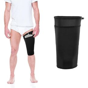 Catheter Leg Bag Holder Fabric Catheter Sleeves Urine Leg Bag Holder - Urinary Drainage Bag Stay in Place Urine Bags for Legs Foley Catheter Bag Holder Strap for Men or Women Wheelchairs (S)