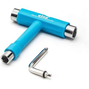 Skate Tool All-in-one - Skate T Tool for Skateboard, Longboard, Roller Skate with Allen Skate Key & Phillips Head Wrench, 4oz Skateboard Tool Kit, Longboard Tool Kit, Roller Skate Tool Hardware
