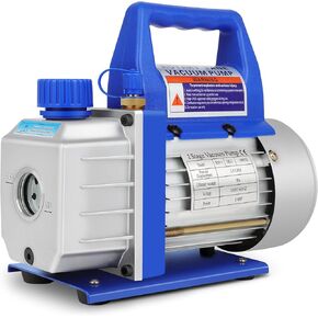 110V 3.5 CFM Vacuum Pump Rotary Vane 1/4HP for A/C HVAC Auto Repair R410a R134 with Oil Bottle