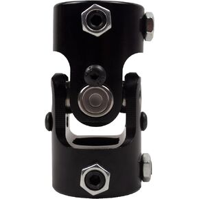 1" DD x 1" DD Black Steering Universal Joint Single U Joint Shaft, Total Length: 83mm (3-1/4")