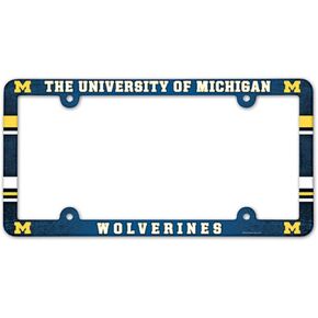 NCAA University of Michigan LIC Plate Frame Full Color
