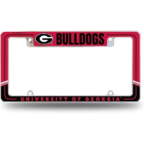 Rico Industries NCAA Two-Tone 12" x 6" Chrome All Over Automotive License Plate Frame for Car/Truck/SUV