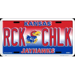 Hangtime University of Kansas - Kansas Jayhawks - RCK Chlk License Plate