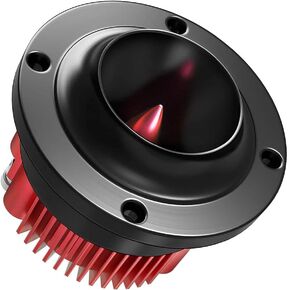 1-Inch Neodymium Super Bullet Tweeters, Aluminum Frame and Titanium Diaphragm, 200W MAX, 4 Ohms, Built in Crossover-PRO Tweeters for Car Marine Home Theatre Audio - (1 PCS)