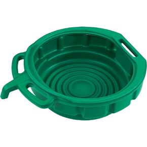LUMAX Green 3.75 Gallon Plastic Oil Drain Pan, LX-1631