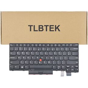 TLBTEK Backlight Laptop Keyboard Replacement with Pointer Compatible with Lenovo IBM Thinkpad T470 T480 A475 A485 Series Laptop