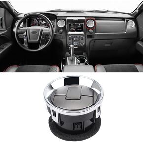 Compatible with 2011-2016 Ford Dash Air Vent,AC Heater Air Vent for F250 F350 F450 F550 Super Duty,Replace DC3Z19893BA(Chrome & Medium Grey),1 PCS