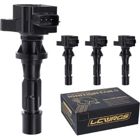 Set of 4 Ignition Coils Fits for Mazda 3 Mazda CX-7 Mazda CX7 Mazda 6 MX-5 2006 2007 2008 2009 2010 2011 2012 2013 Coil Packs 2.0 2.5 L4 Replaces# C1683 UF540 L3G218100A