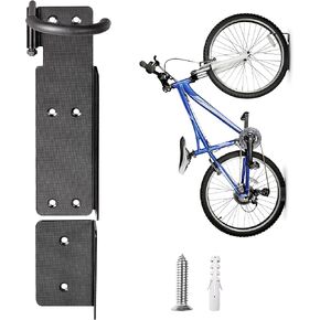 Bike Rack Garage Wall Mount Swivel Bike Hanger,Swing 90° Vertical Bike Stand Overhead Storage Bicycle Hooks, Hanging Wall Mounted Holder for Indoor Garage Organization Storage System