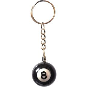 8 Ball Keychain Creative Key Chain Diameter 0.98 In Pendant Decorative Small Pendant Creative Key Chain