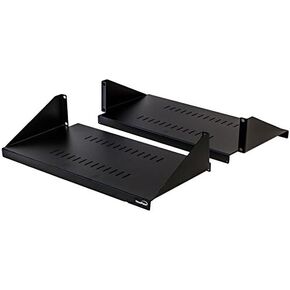 NavePoint 2U Cantilever Server Shelf Rack Mount 19 Inch 2 Piece Set Center Weighted Vented
