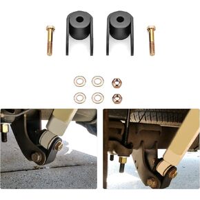 WSays Rear Shock Extension Kit Suspension Extender for 2" to 3" Lift Bock Compatible with 1999-2023 Full-Size Chevy GM 1500 Trucks and SUVS