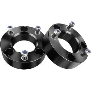HHCSOP 2" Rear Lift Block Kit for F150, 2 inch Rear Leveling Lift Kits Compatible with 2004-2022 Ford F-150 2WD 4WD, with Extended U-Bolts Set and Square Leaf Spring Axle