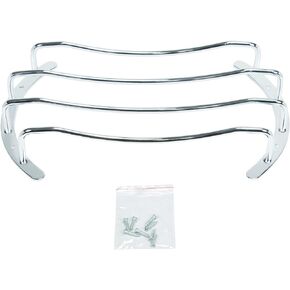 S-10G 10" Universal Chrome Subwoofer Grill, Pair