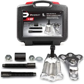Powerbuilt Master Hub Puller Tool Set, Remove and Install Car Wheel Hubs and Axels, Ford and Mercury, Front-Wheel or Rear-Wheel Vehicles - 648608