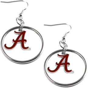 NCAA Floating Logo Hoop Earrings