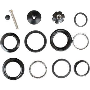 44mm MTB Headset Top Cap Bearings 28.6mm (1-1/8") Tube Fork Aluminum Alloy Bike Front Fork Stem Headset Bike Nuts Replacement