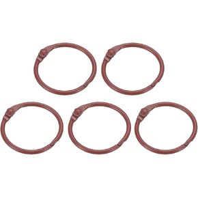 PATIKIL Loose Leaf Binder Rings 1 Inch, 5 Pack Metal Flash Card Book Binding Rings for Key Chain Index Card Scrapbooks, Black in Kuwait