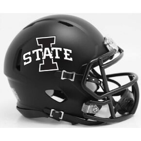 Riddell NCAA Iowa State Cyclones Helmet Mini SpeedHelmet Replica Mini Speed Style Satin Black, Team Colors, One Size