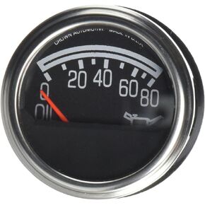 مقياس ضغط الزيت من كراون للسيارات J5750279، أسود فضي
