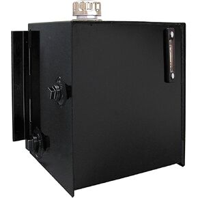 Buyers Products SMR7S 7 Gallon Side Mount Steel Hydraulic Reservoir, Black Powdercoat, Magnetic Drain Plug, Truck Hydraulic Accessories in Kuwait