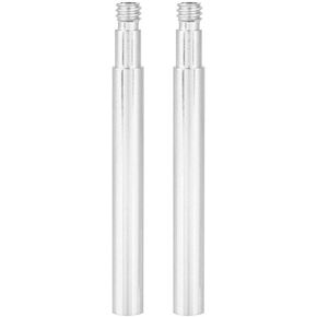 2Pcs Valve Extender, 60mm Alloy Inner Tyre Valve Extender Bicycle Presta Valves Extension Adaptor (Silver) Valve Extender Presta Presta Valve Extender Inner Tube Extender