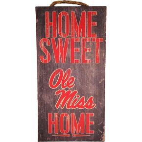 Fan Creations Ole Miss Rebels 6" x 12" Home Sweet Home Wood Sign