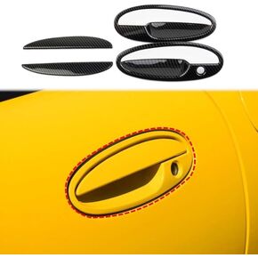 Carbon Fiber Style Side Door Handles Cover Trim for 1997-2004 Chevrolet Corvette C5