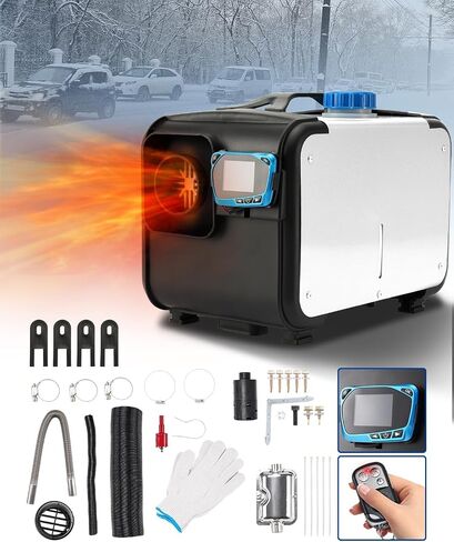PHILTOP سخان هواء ديزل 8 كيلو وات، الكل في واحد، سخان ديزل لوقوف السيارات، مناسب لسيارة RV Truck Camper Trailer RV - أحمر in Saudi Arabia