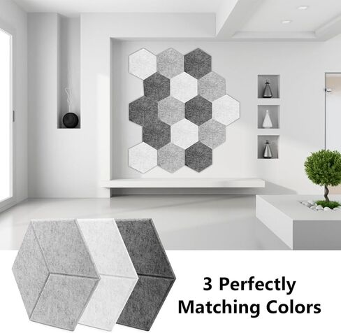 لوحات صوتية 12 قطعة، لوحات حائط عازلة للصوت مقاس 12 × 10 × 0.4 بوصة، ألواح تخميد الصوت عالية الكثافة، ألواح إسفنجية مقاومة للصوت سريعة الاسترداد، ديكور عازل للصوت، تصميم حديث ذاتي اللصق in Kuwait