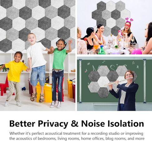 لوحات صوتية 12 قطعة، لوحات حائط عازلة للصوت مقاس 12 × 10 × 0.4 بوصة، ألواح تخميد الصوت عالية الكثافة، ألواح إسفنجية مقاومة للصوت سريعة الاسترداد، ديكور عازل للصوت، تصميم حديث ذاتي اللصق in Kuwait