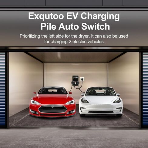 مفتاح تلقائي لكومة شحن EV - مقسم مفتاح الطاقة الذكي للمجفف والمركبة الكهربائية، مع إعطاء الأولوية لإمدادات الطاقة على الجانب الأيسر - 240 فولت، 60 هرتز، 24 أمبير in Kuwait