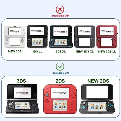 SHENMZ CTR-003 Battery, 2200mAh 3.7V Rechargeable Lithium-ion Battery for Nintendo 3DS, 2DS, New 2DS Game Console Come with Repair Tool (Not Compatiable with 3DS 3DS XL/LL) in Saudi Arabia