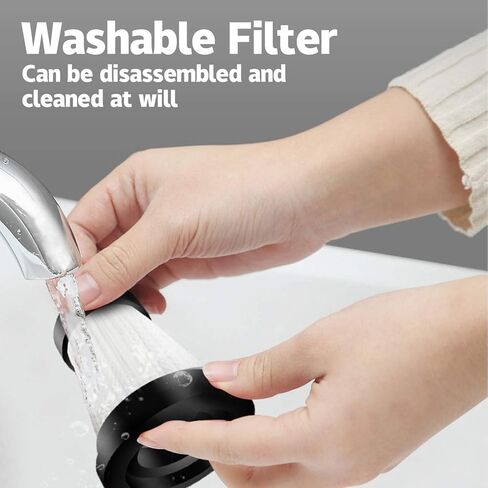 مكنسة كهربائية للسيارة ليفتي، مجموعة تنظيف محمولة صغيرة بسلك 12 فولت مع شفط قوي 8000 باسكال للعناية الداخلية بالسيارة، ملحقات السيارة الداخلية للنساء والرجال - أسود in Kuwait