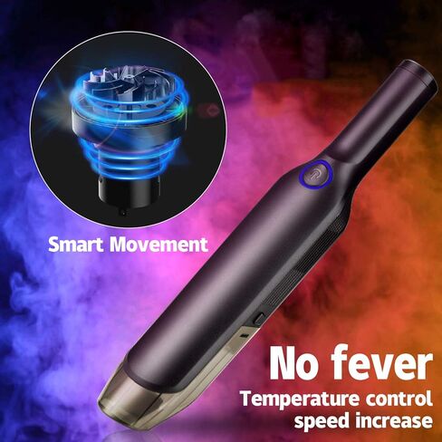 مكنسة كهربائية للسيارة ليفتي، مجموعة تنظيف محمولة صغيرة بسلك 12 فولت مع شفط قوي 8000 باسكال للعناية الداخلية بالسيارة، ملحقات السيارة الداخلية للنساء والرجال - أسود in Kuwait