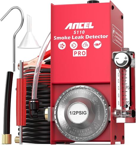 ماكينة دخان السيارات ANCEL S110 Pro مع مضخة هواء، وكاشف تسرب آلة دخان التبخر، واختبار الأوضاع المزدوجة في الهواء والوقود، واختبار الدخان للسيارات والدراجات النارية والشاحنات - تحديث 2024 in Saudi Arabia