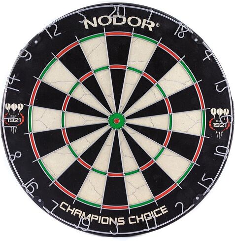 Nodor Champion's Choice Practice Self-Adhesive Bristle Dartboard - Used by Pro Dart Throwers to Enhance Their Skills, Black in Kuwait