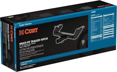 CURT 13900 Multi-Fit Class 3 Adjustable Hitch, 2-Inch Receiver, 5,000 lbs. in Saudi Arabia