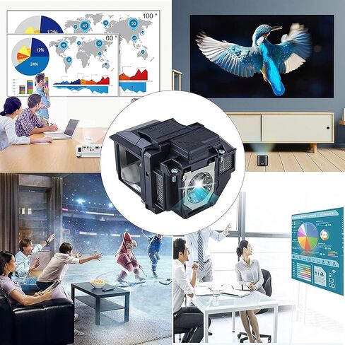 مناسب لمصباح العرض البديل ELPLP97 ELPLP96 للسينما المنزلية Epson Powerlite 2200 2250 1080 880 VS260 EX9230 EX9240 EX3280 EX5280 EX7280 X49 W49 982W in Kuwait