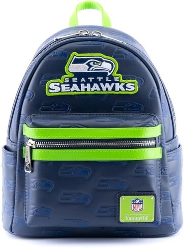 Loungefly NFL: Seattle Seahawks Logo All Over Print Backpack in Saudi Arabia