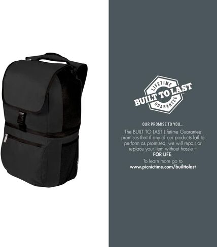 PICNIC TIME NCAA Zuma, Soft Backpack, Lunch Cooler, Black, One Size in Kuwait