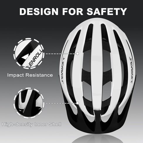 Airflow Adult Bike Helmet - Lightweight Bicycle Helmets for Men Women with Detachable Visor - Breathable Cycling Mountain Bike Helmet in Kuwait