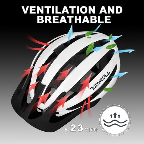 Airflow Adult Bike Helmet - Lightweight Bicycle Helmets for Men Women with Detachable Visor - Breathable Cycling Mountain Bike Helmet in Kuwait