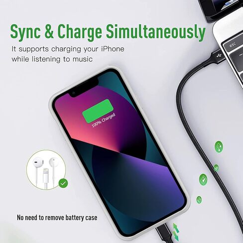 Battery Case for iPhone 13, [7000mAh] Slim Rechargeable Smart Extended Charging Case Compatible with iPhone 13 (6.1 inch) Backup Power Battery Pack Charger Rubber Case-Black in Saudi Arabia